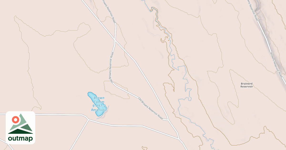 Map of OLD BROWNS RESERVOIR
