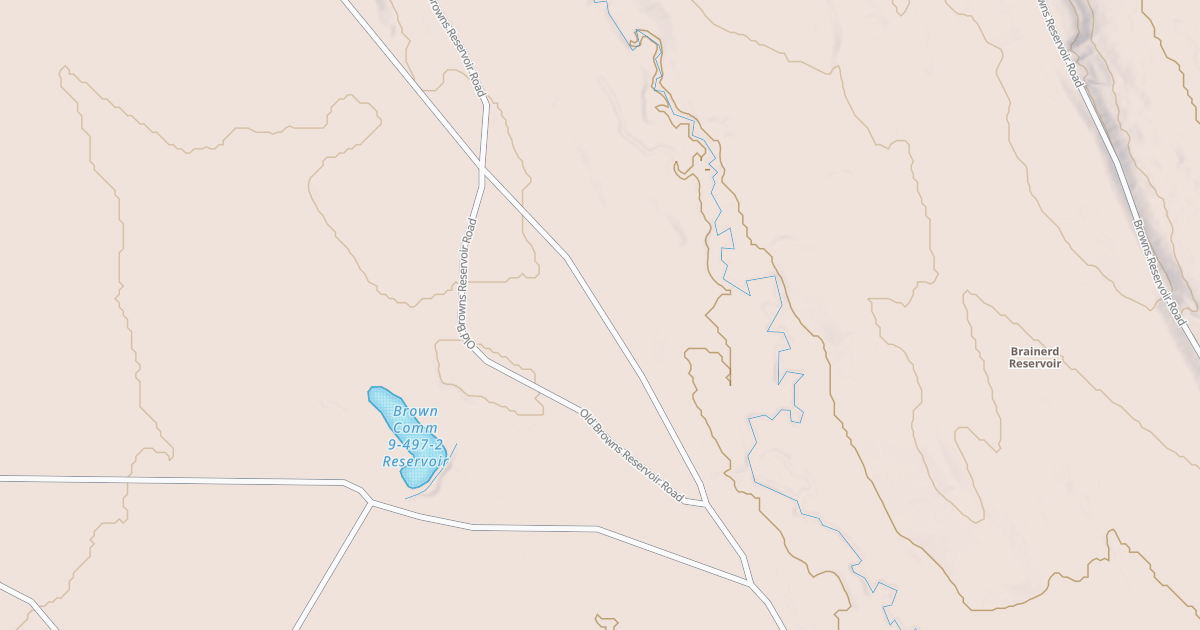 Map preview of OLD BROWNS RESERVOIR