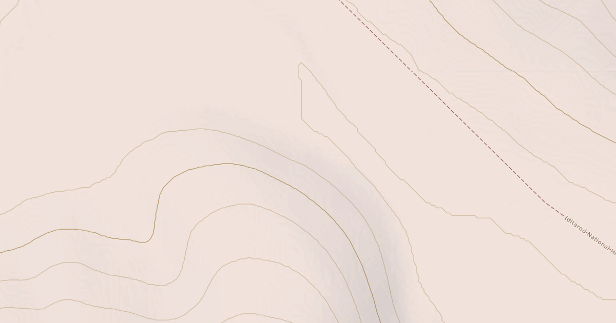 Map preview of Willow to Nome Winter Trail