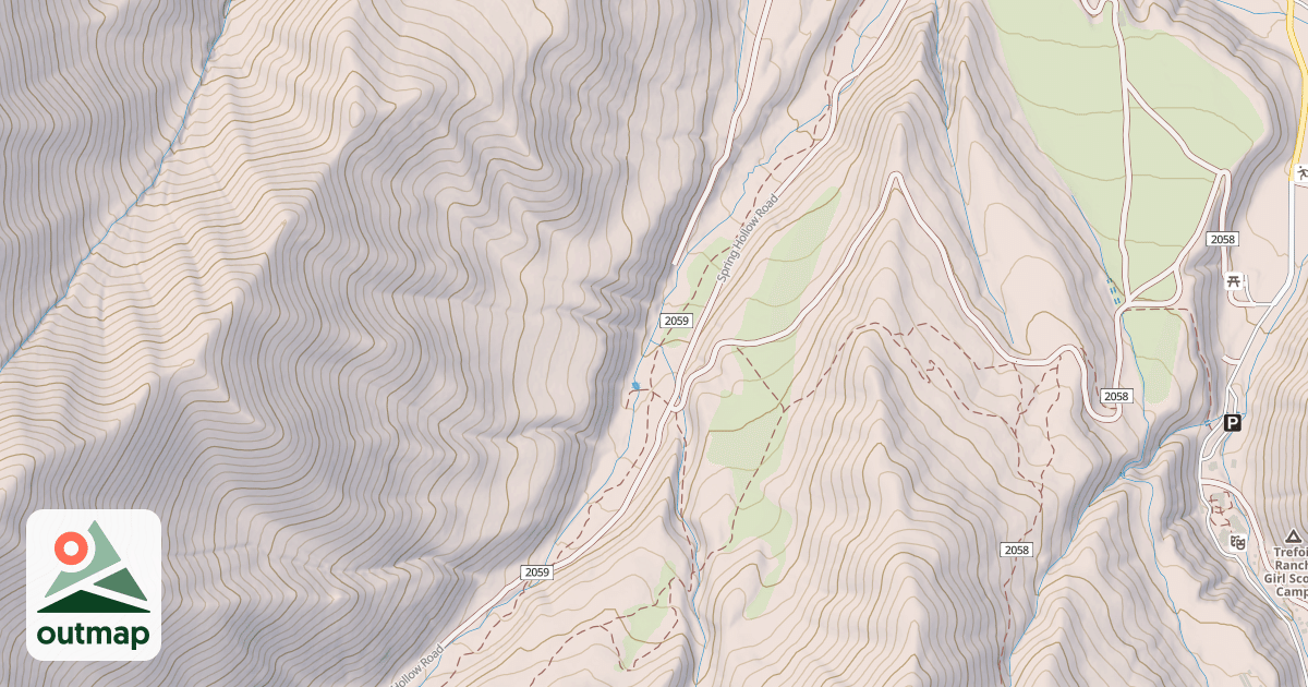 Map of BIG SPRINGS HOLLOW
