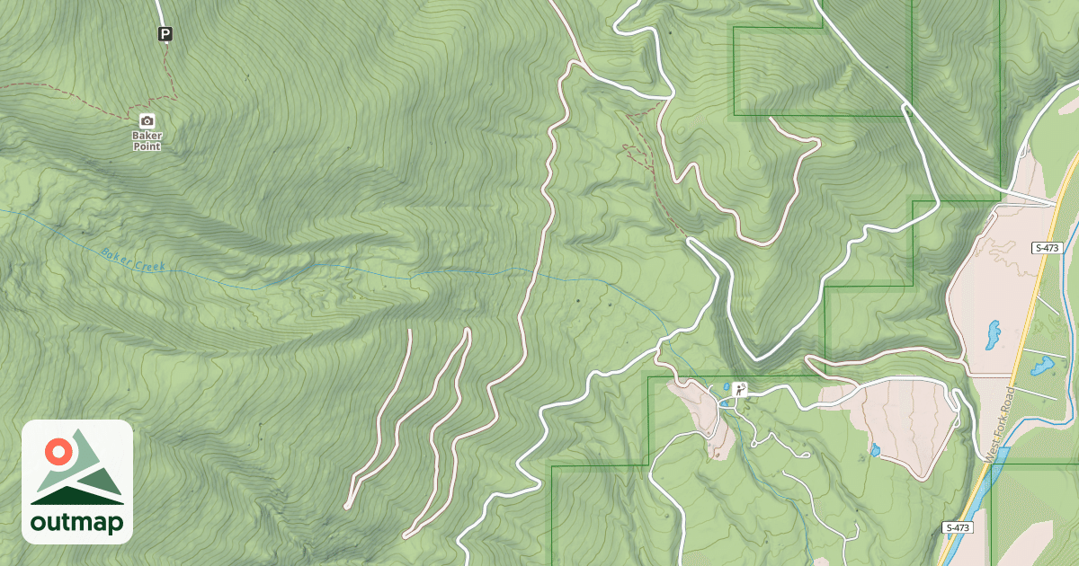 Map of (FDR) PIERCE CREEK