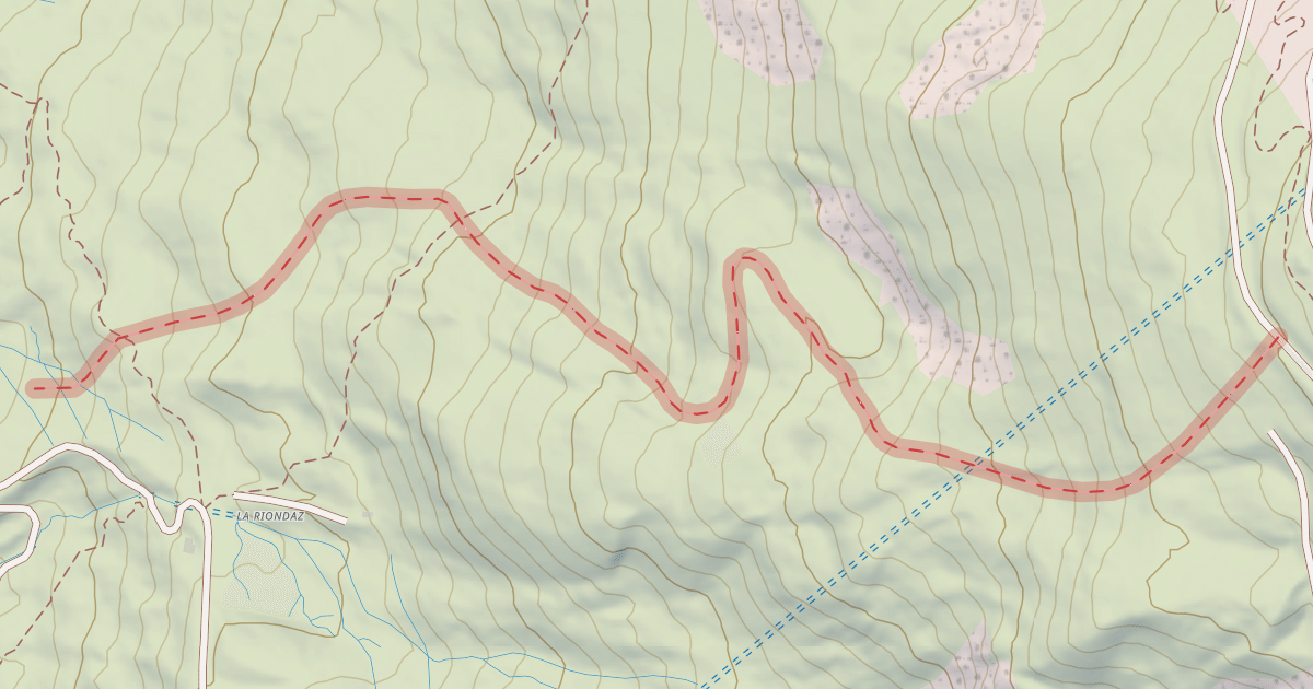 Map preview of Liberty Ride La Riondaz