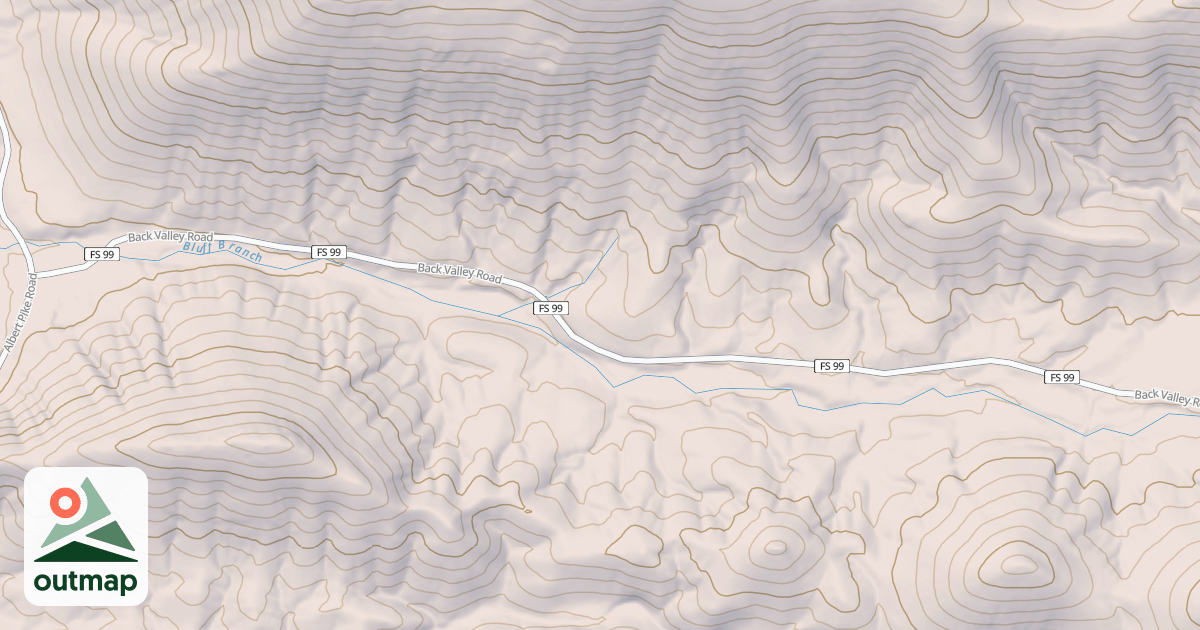 Map of BACK VALLEY