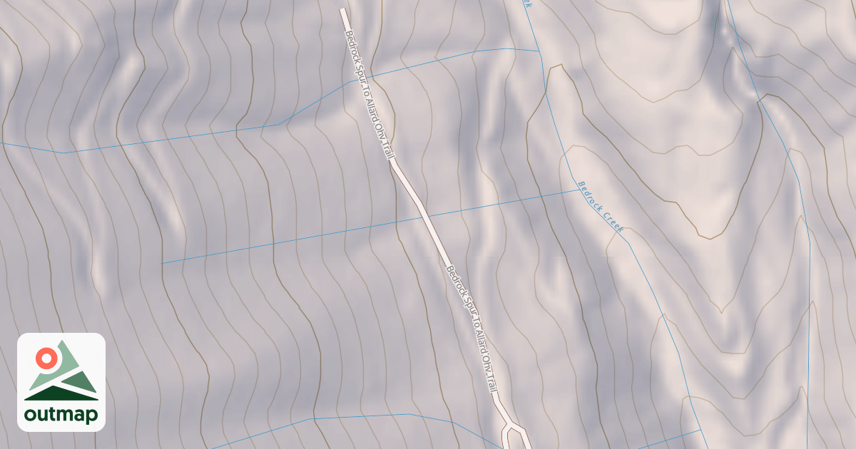 Map of Bedrock Spur To Allard Ohv