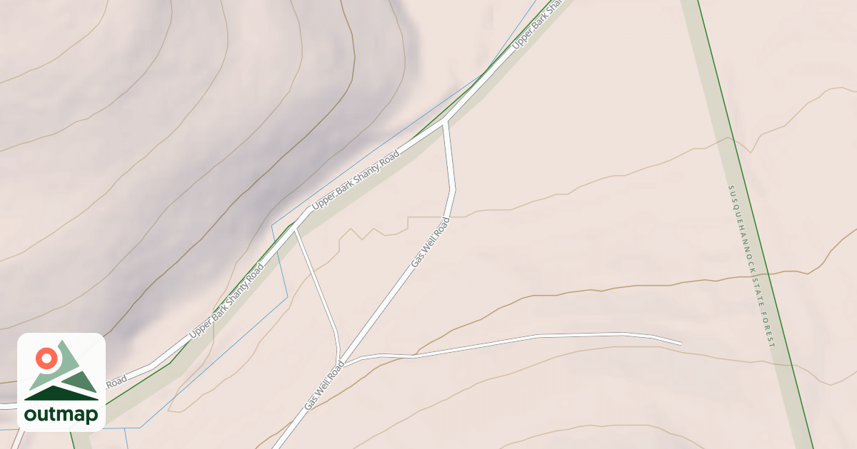 Map of Susquehannock State Forest Snowmobile Trails