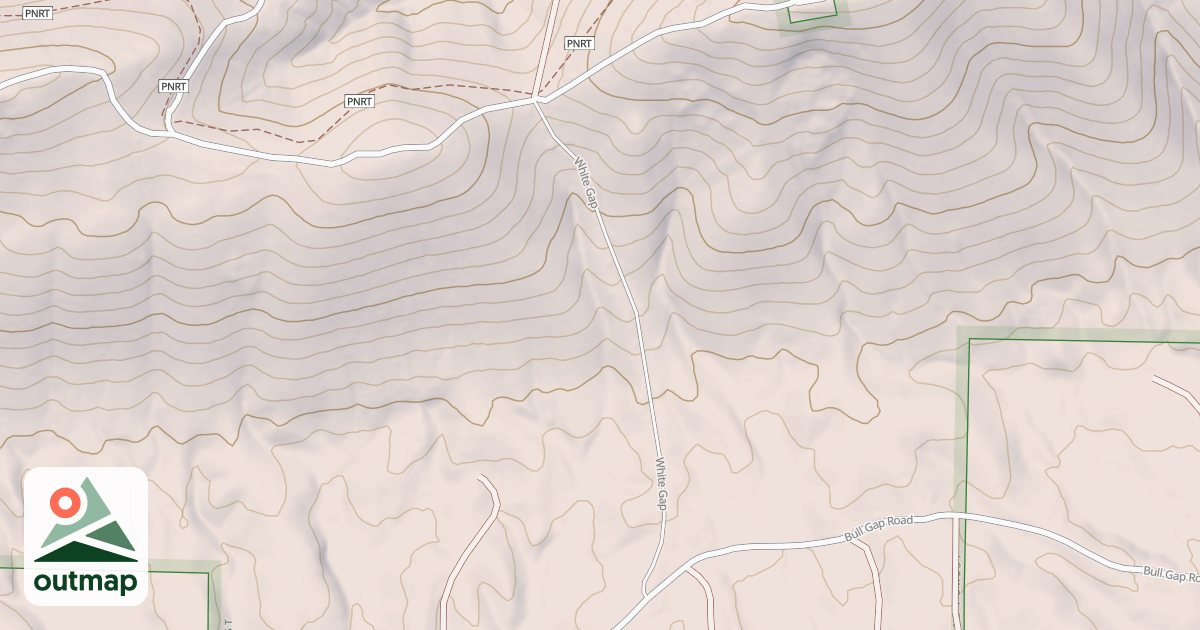 Map of WHITES GAP
