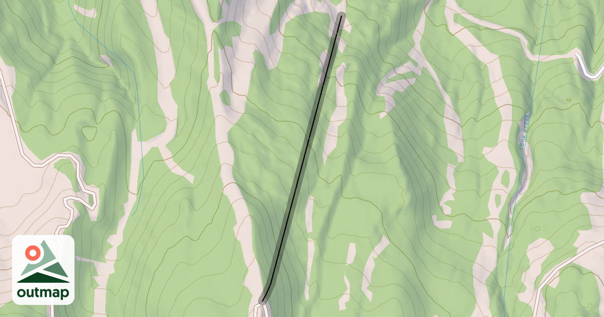Map of Liftline Cut
