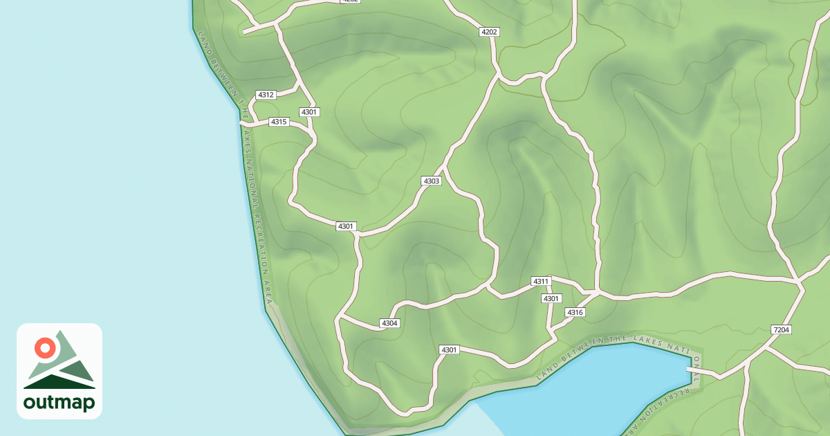 Map of USFS Motor Vehicle Use Map Trails 19425