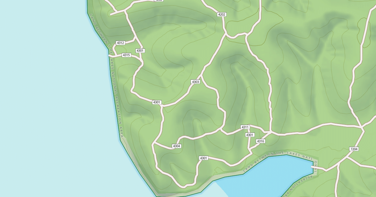 Map preview of USFS Motor Vehicle Use Map Trails 19425