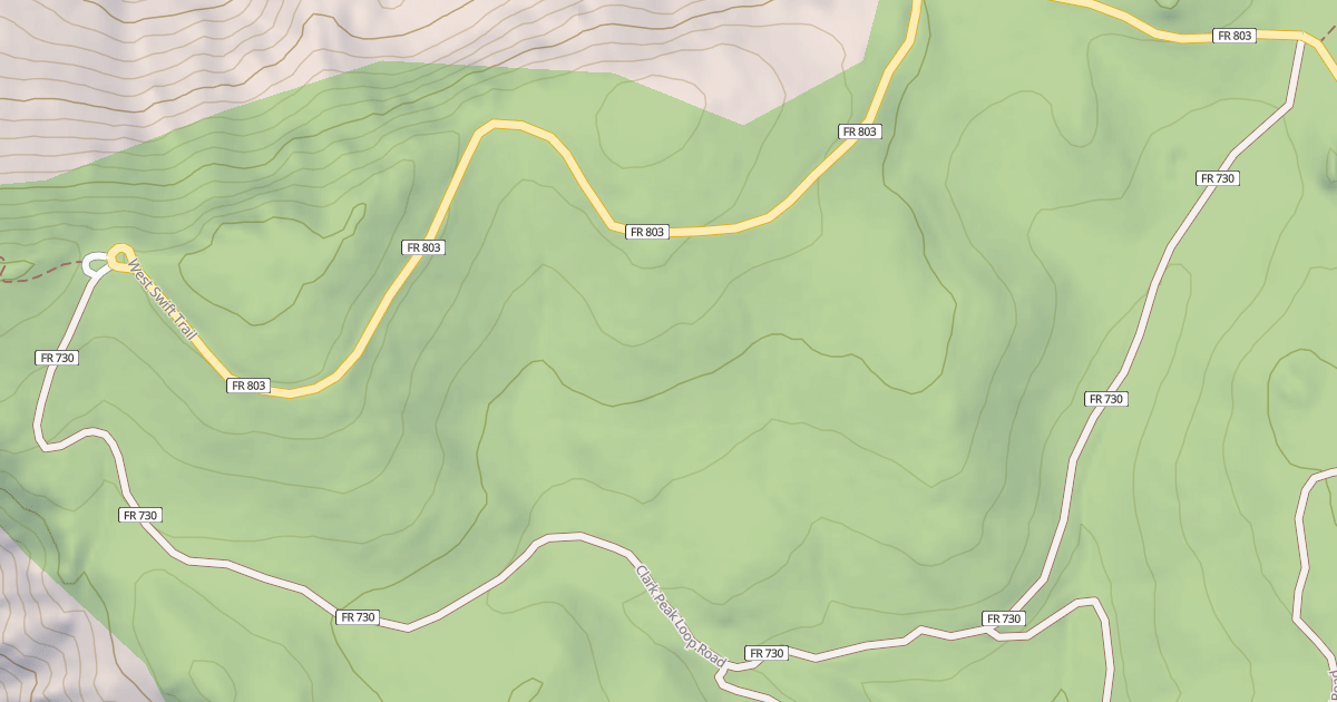 Map preview of CLARK PEAK LOOP
