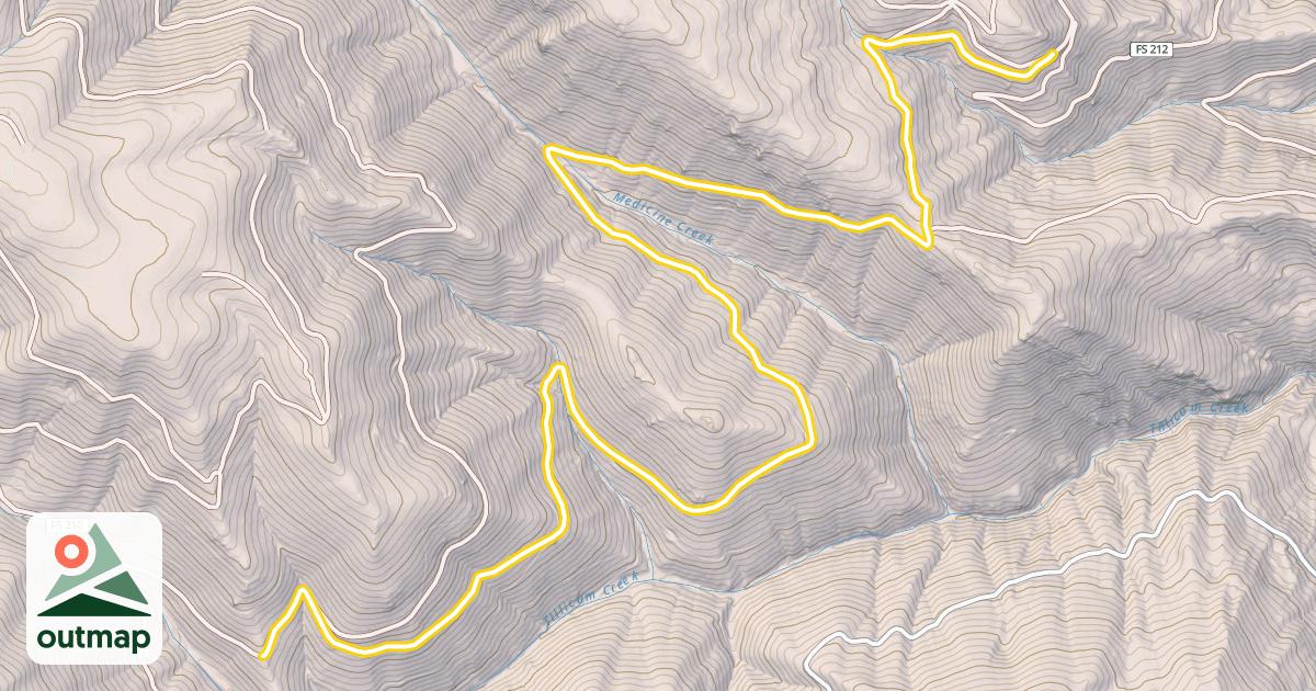 Map of Forest Road 5808