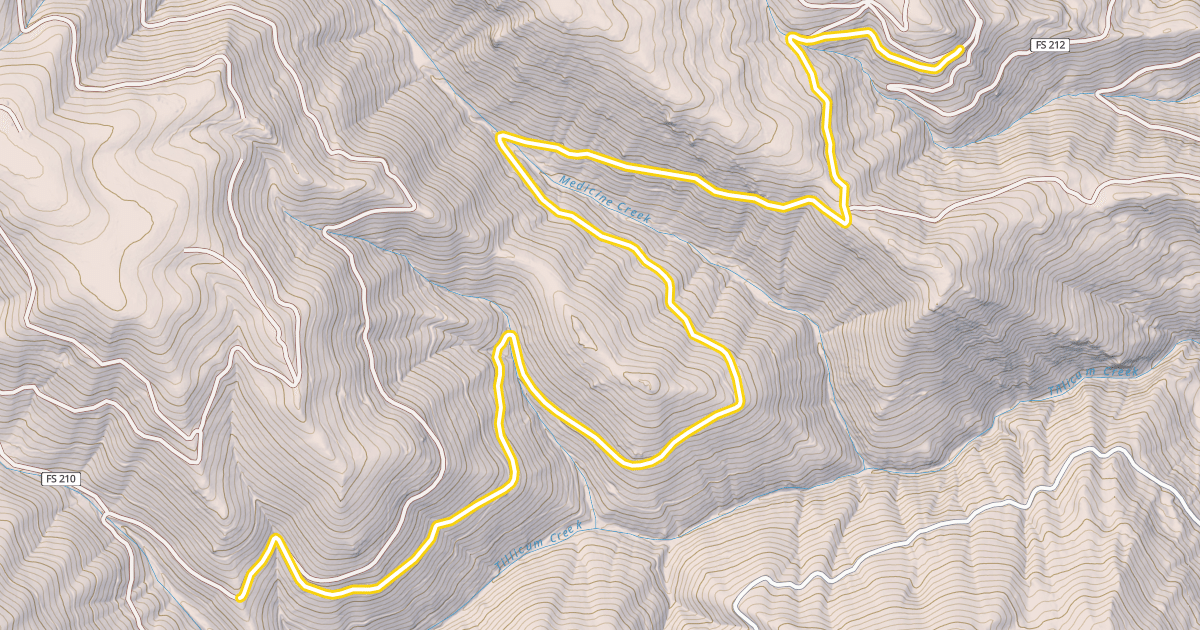 Map preview of Forest Road 5808