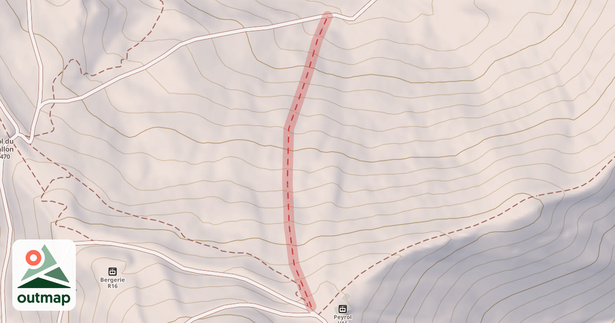 Map of Mur du Vallon