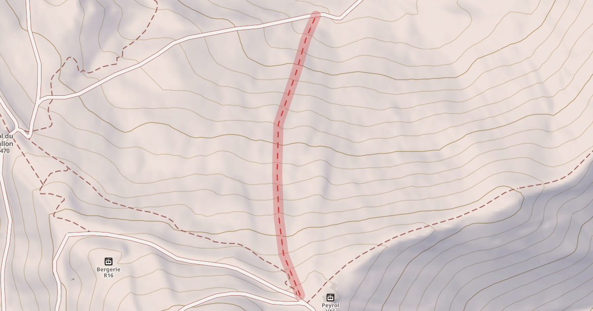 Map preview of Mur du Vallon