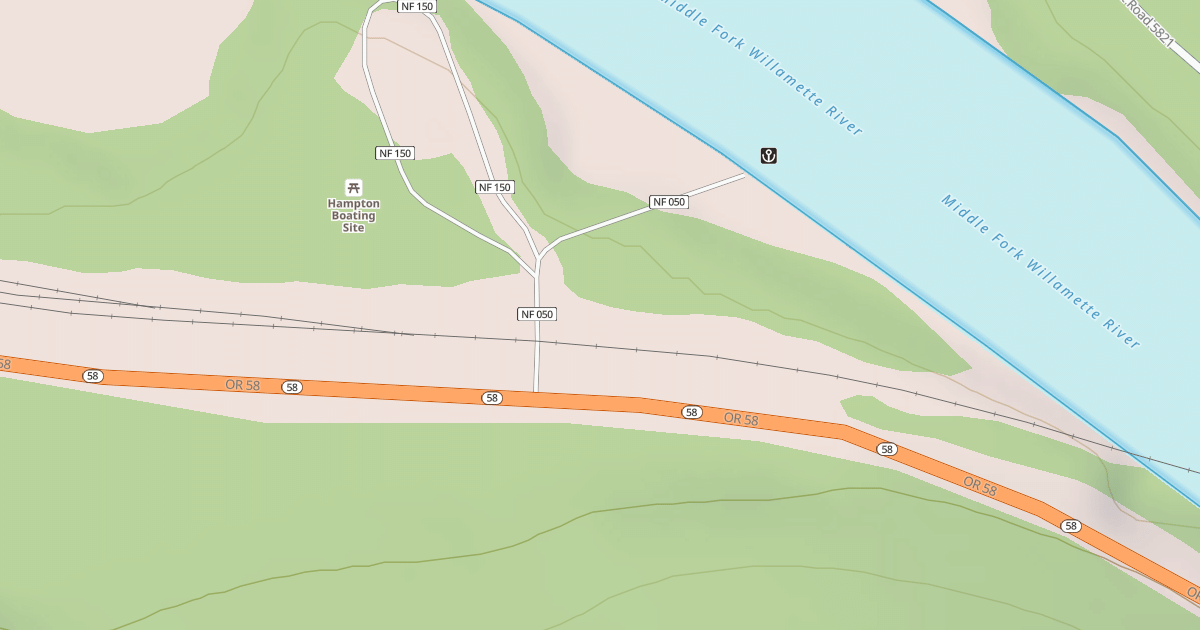 Map preview of HAMPTON BOAT RAMP