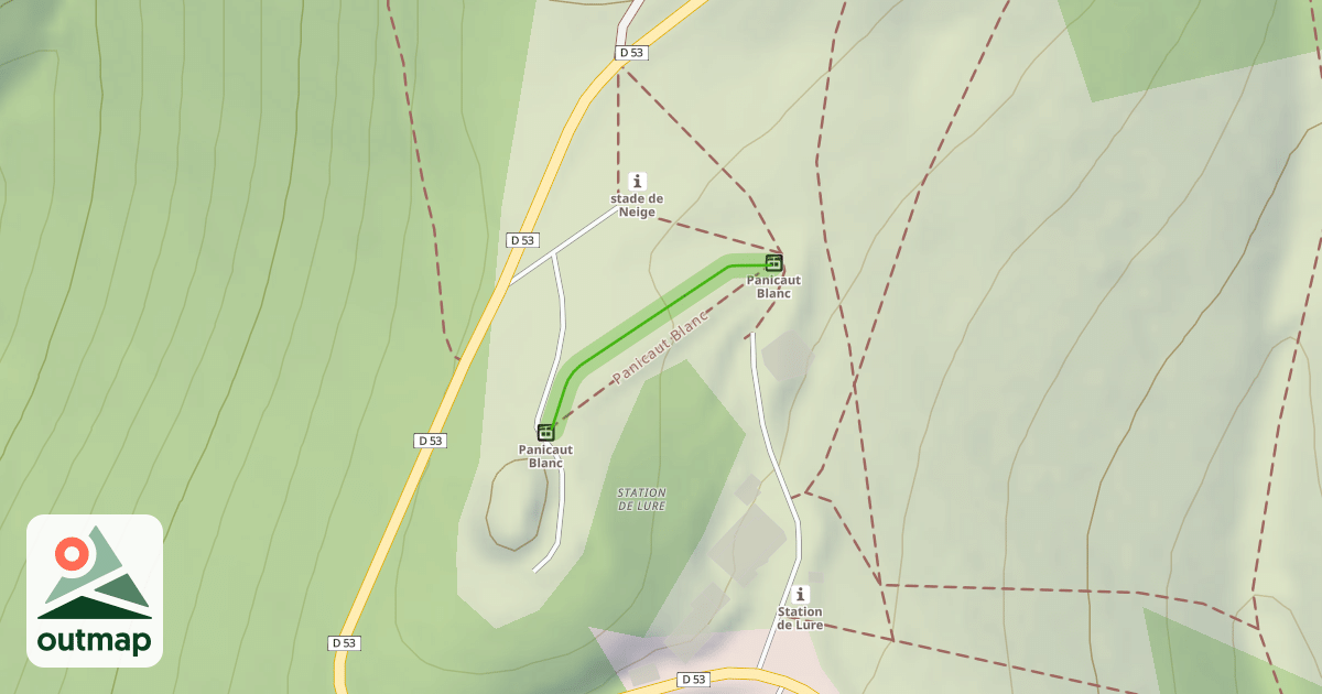 Map of piste d'initiation