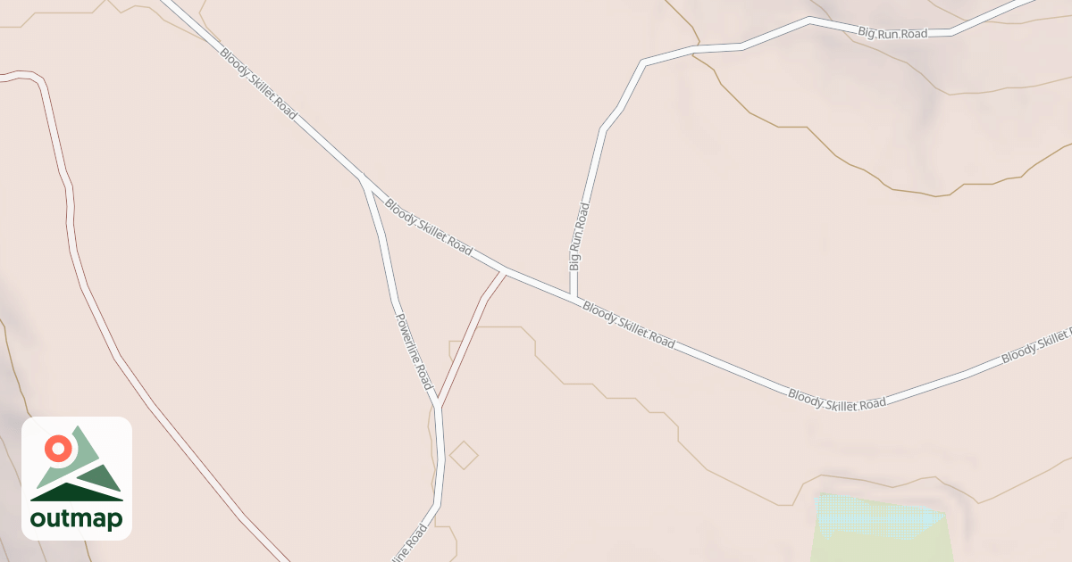 Map of Bloody Skillet ATV Trail
