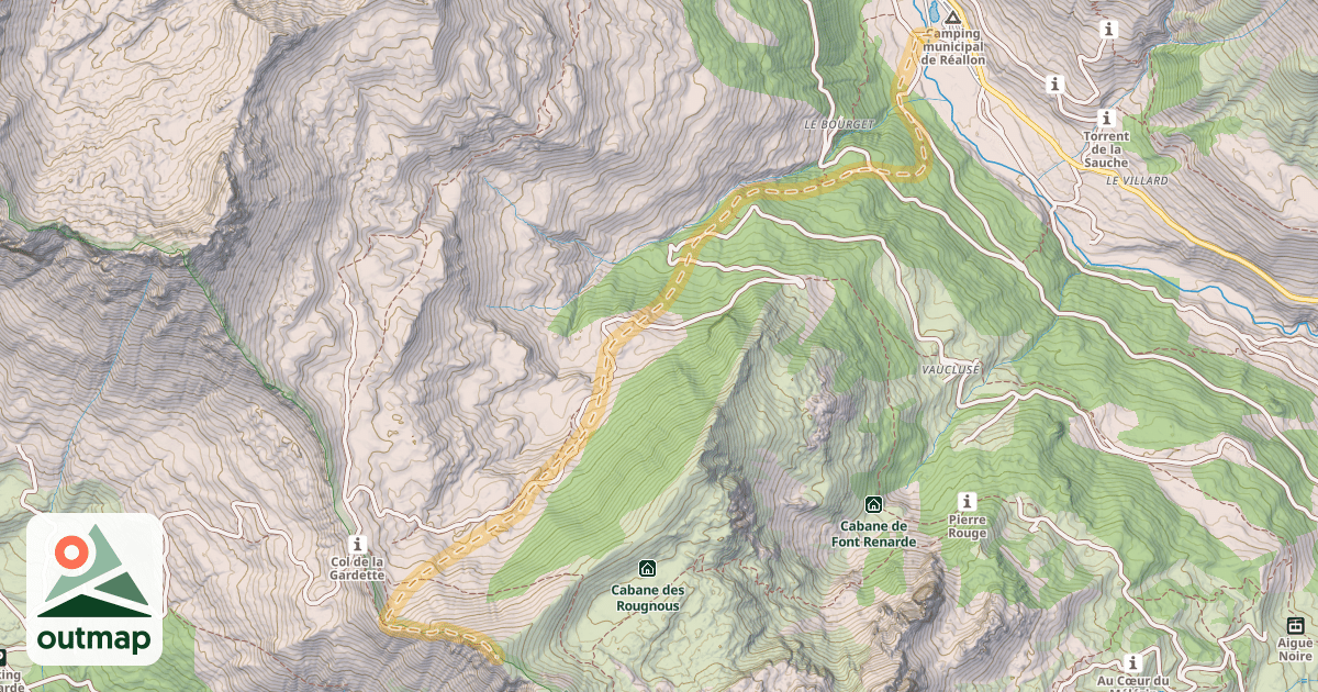 Map of Le Rougnou — La Cure