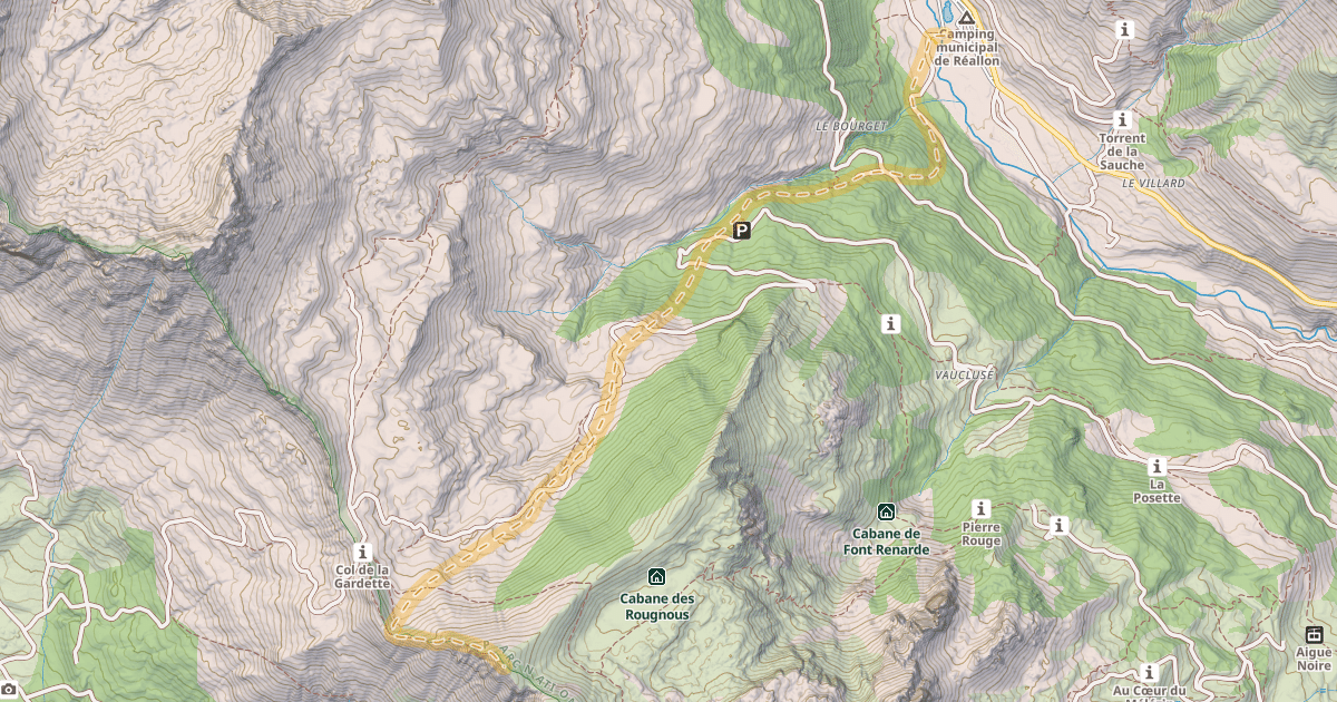Map preview of Le Rougnou — La Cure