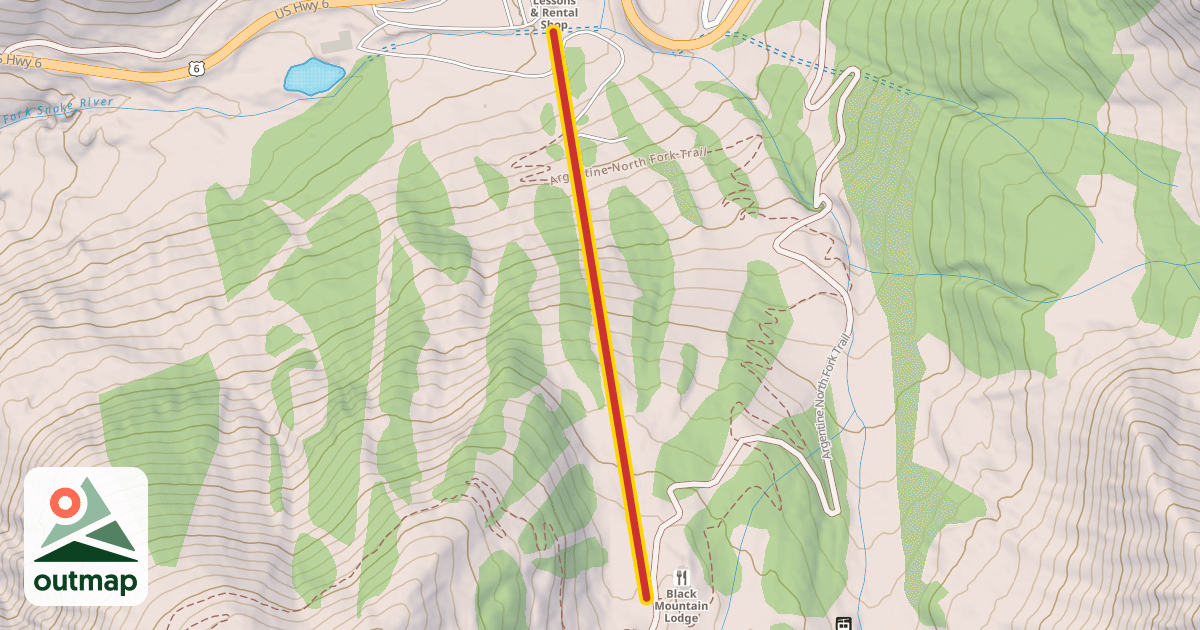 Map of Black Mountain Express