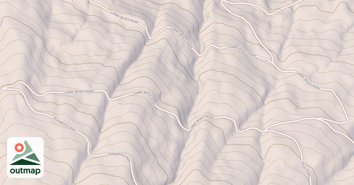 Map of LOWER BRISCO
