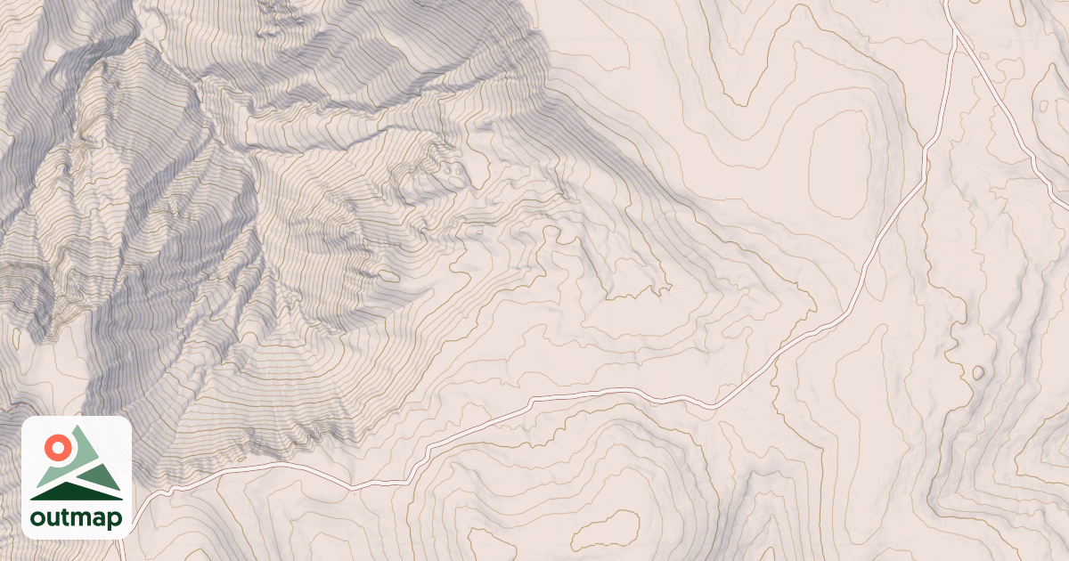 Map of CUDDY MOUNTAIN