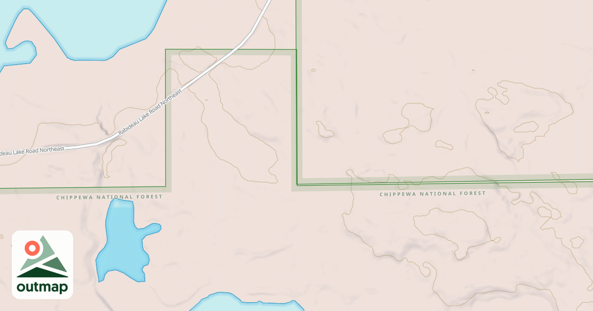 Map of RABIDEAU LAKE ROAD SPUR 2577