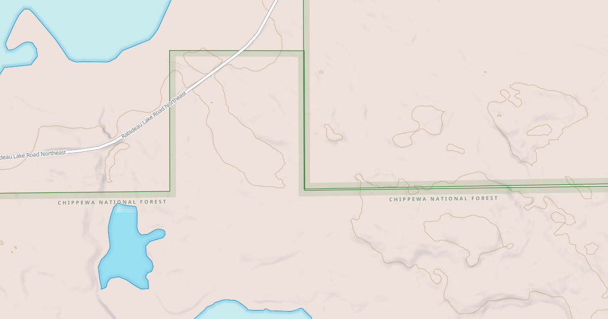 Map preview of RABIDEAU LAKE ROAD SPUR 2577