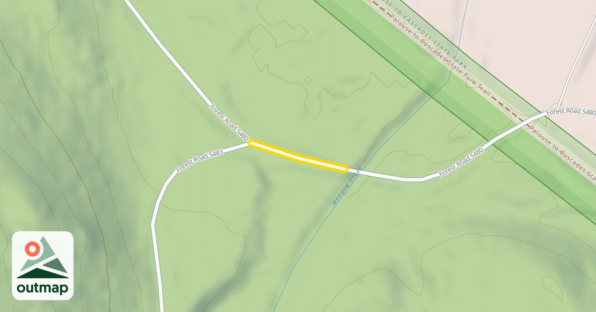 Map of Forest Road 5480