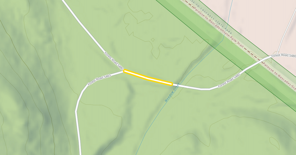 Map preview of Forest Road 5480