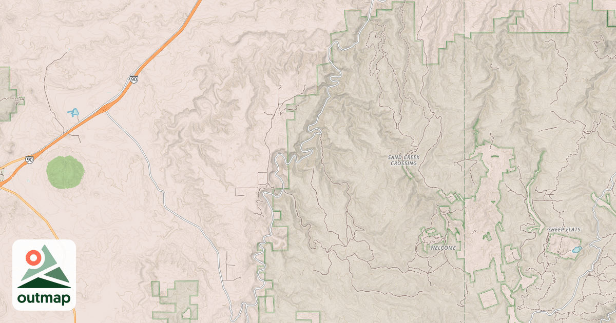 Map of SAND CREEK