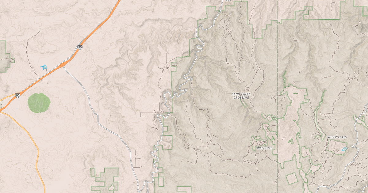 Map preview of SAND CREEK