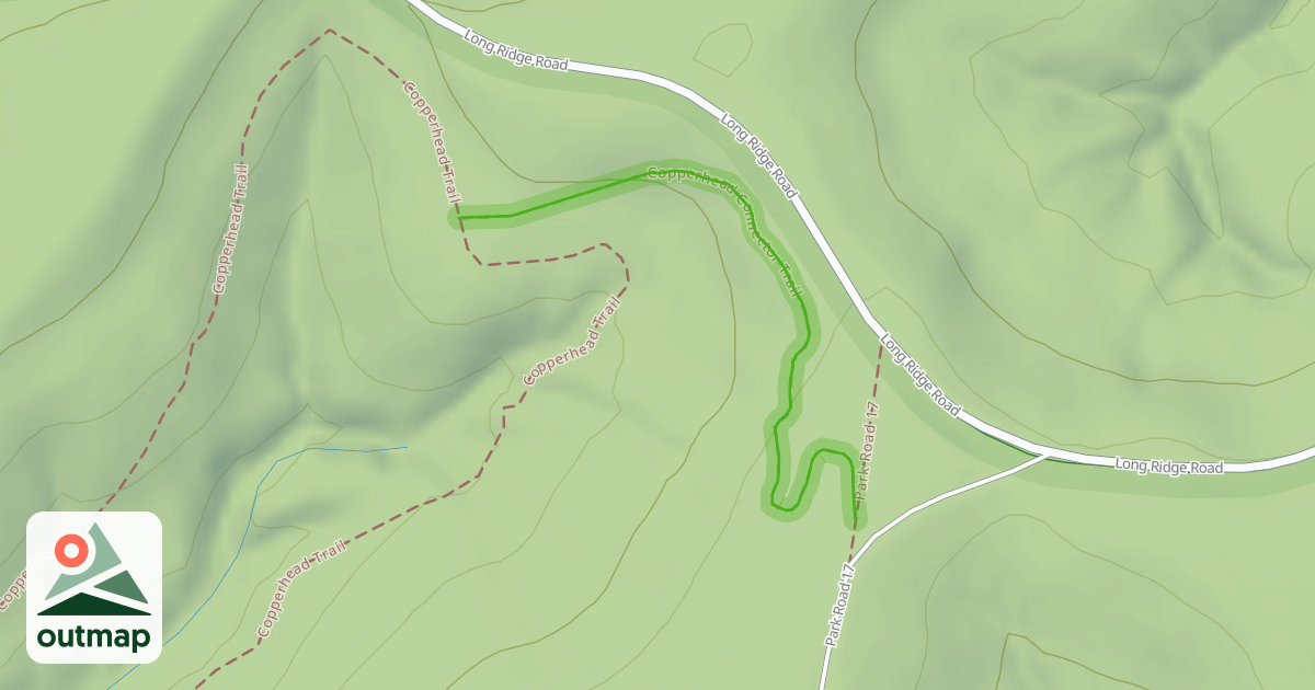 Map of Copperhead Connector Trail