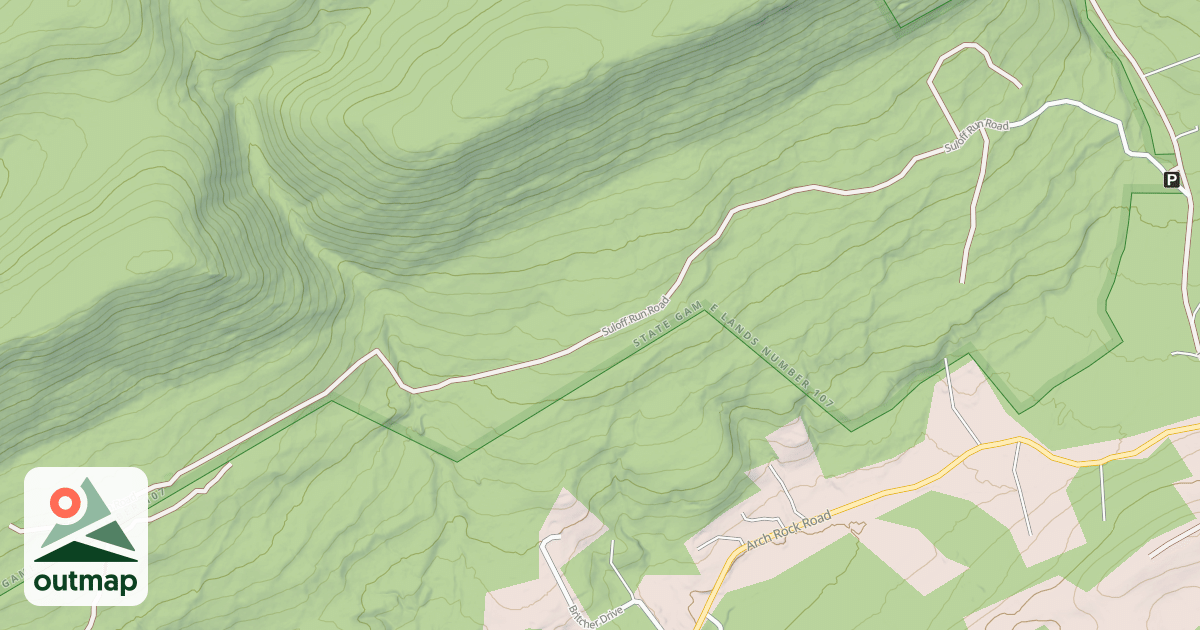 Map of Sulloff Run Rd