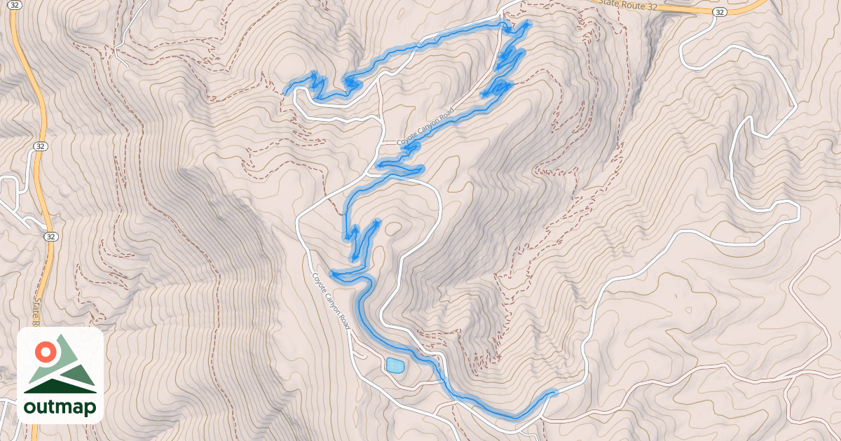 Map of Coyote Loop Trail