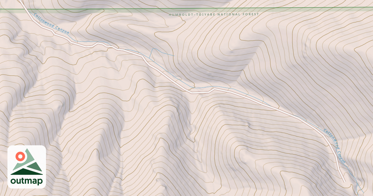 Map of COTTONWOOD CANYON
