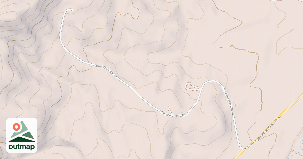 Map of CROOKED CREEK 2