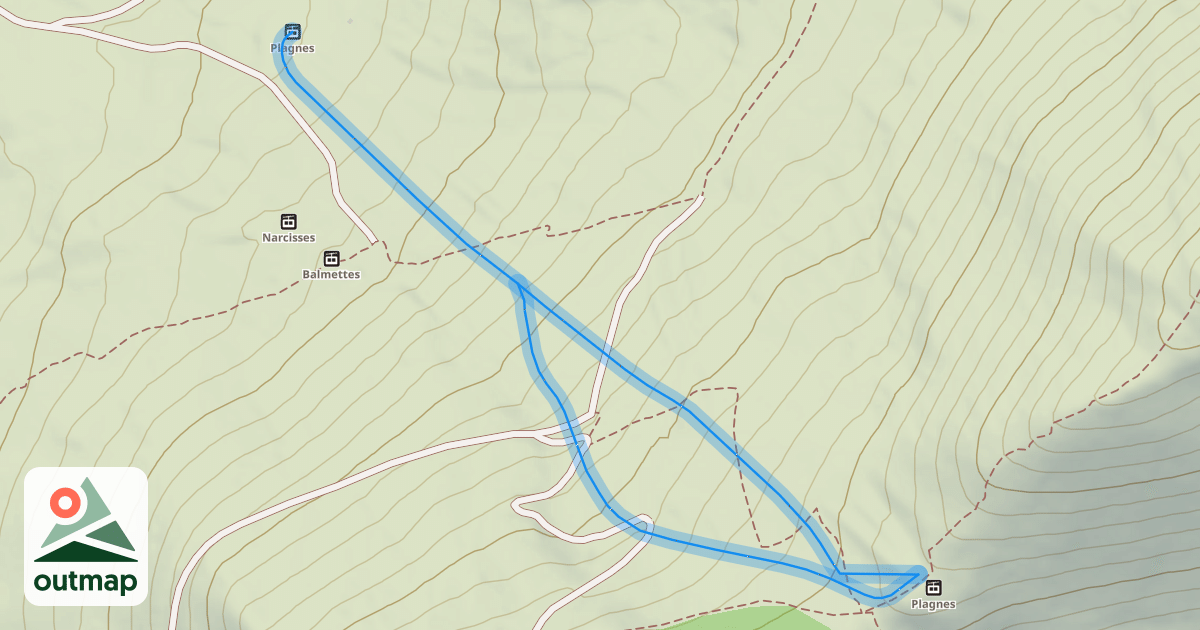 Map of Les Plagnes