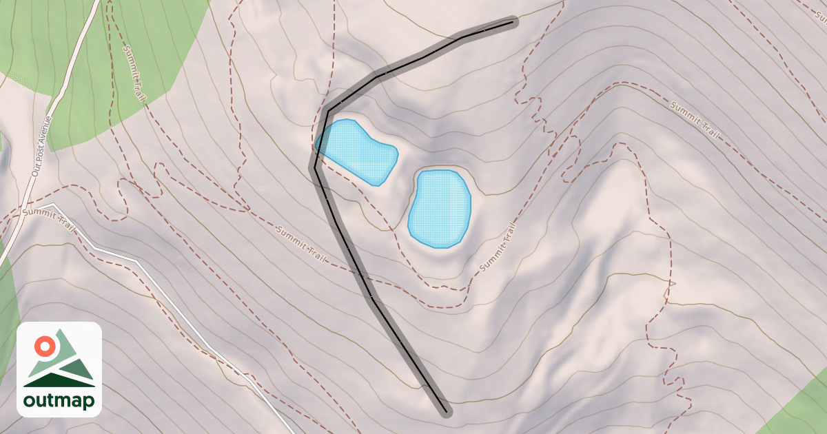 Map of Snow Making Ponds