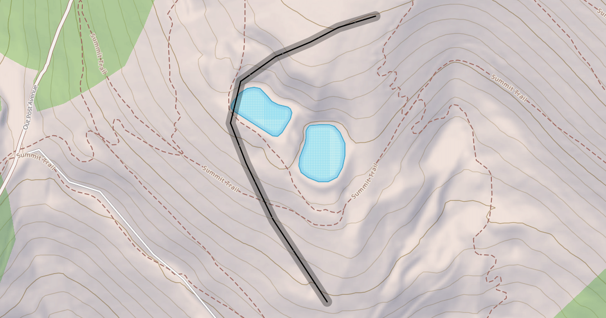 Map preview of Snow Making Ponds