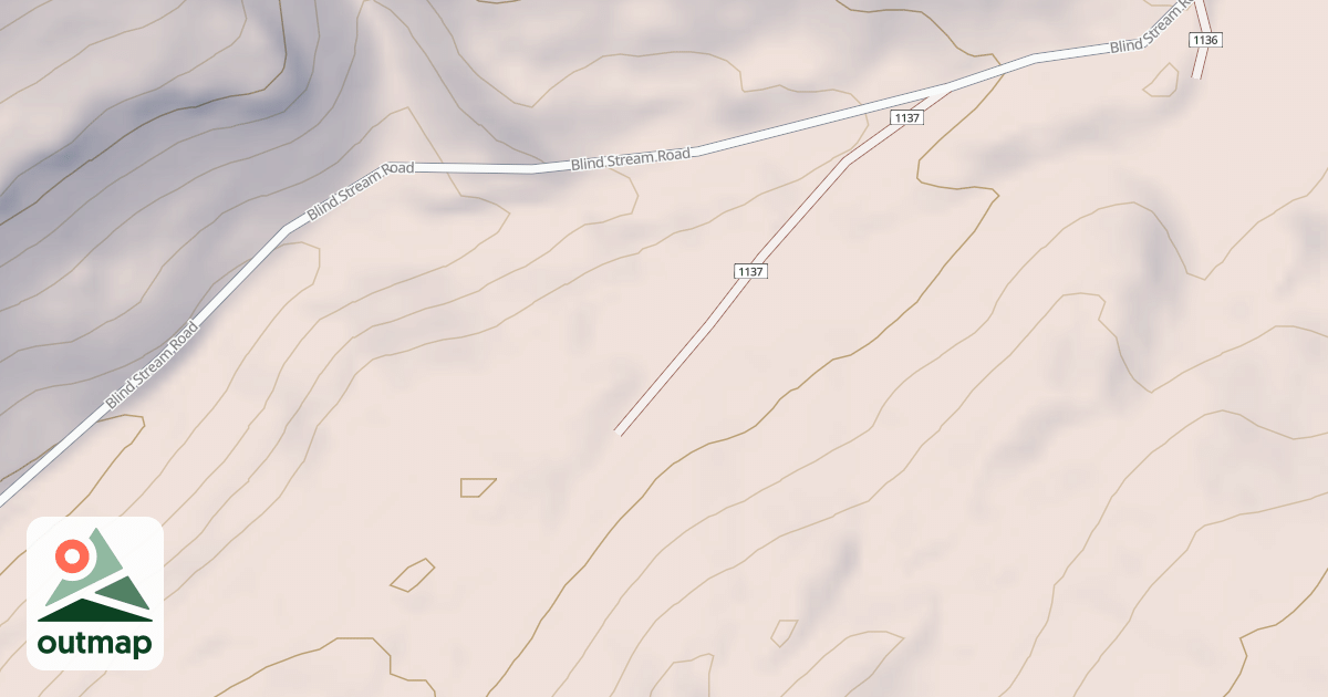 Map of BLIND STREAM SPUR SW