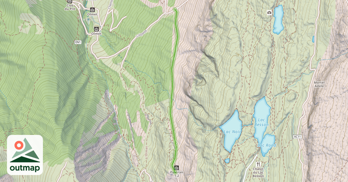 Map of Champ Clotury