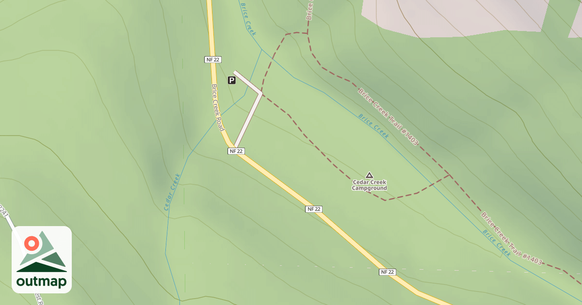 Map of CEDAR CR CG