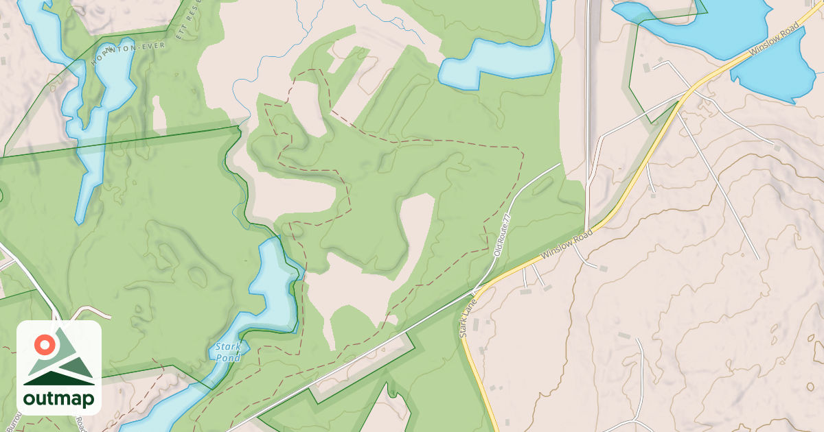 Map of Stark Pond Loop