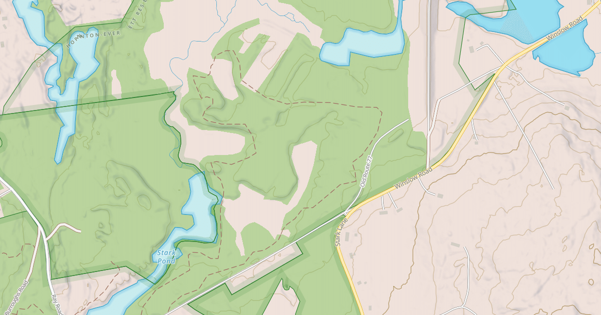 Map preview of Stark Pond Loop