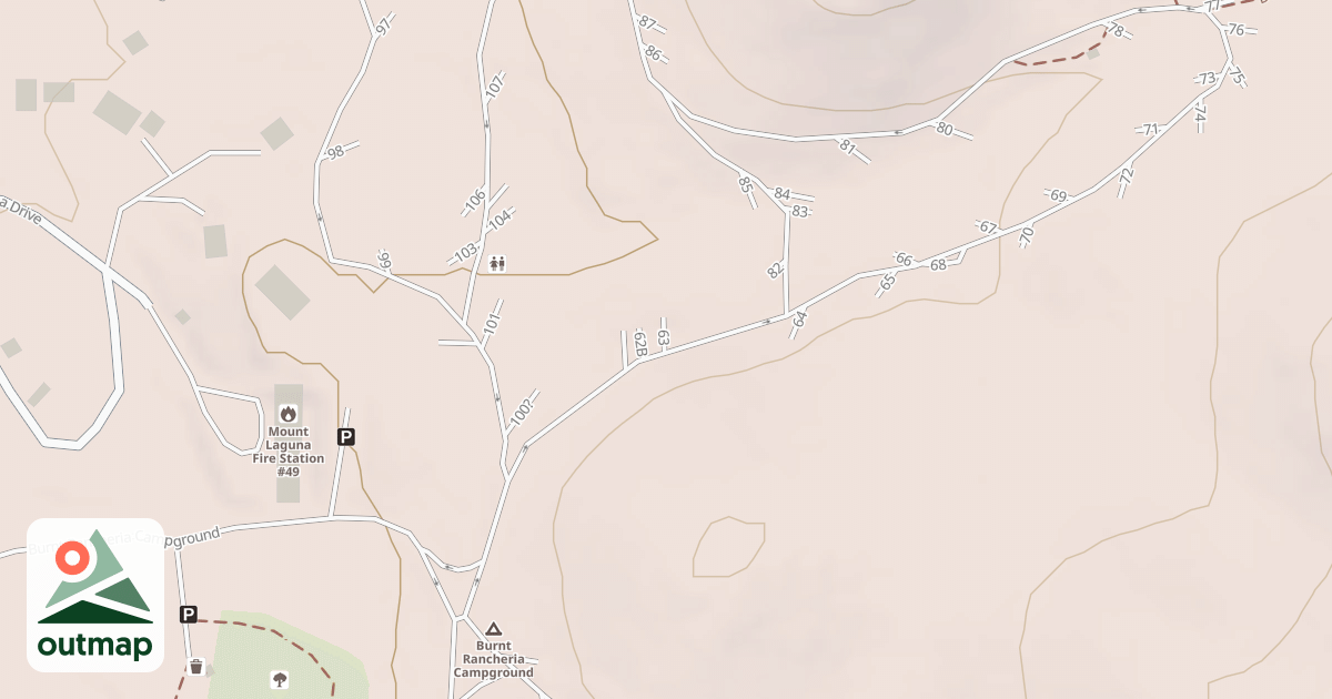 Map of BURNT RANCHERIA CG A