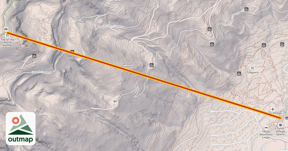 Map of Aerial Tram