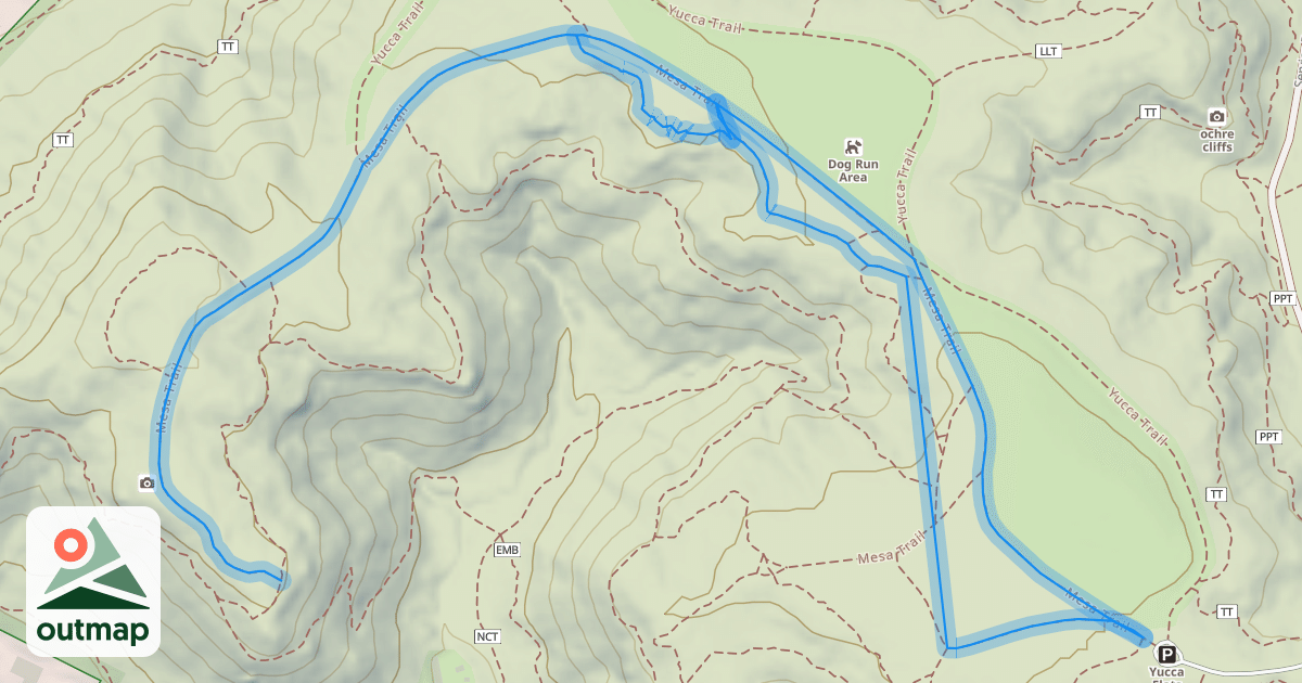 Map of Mesa Trail