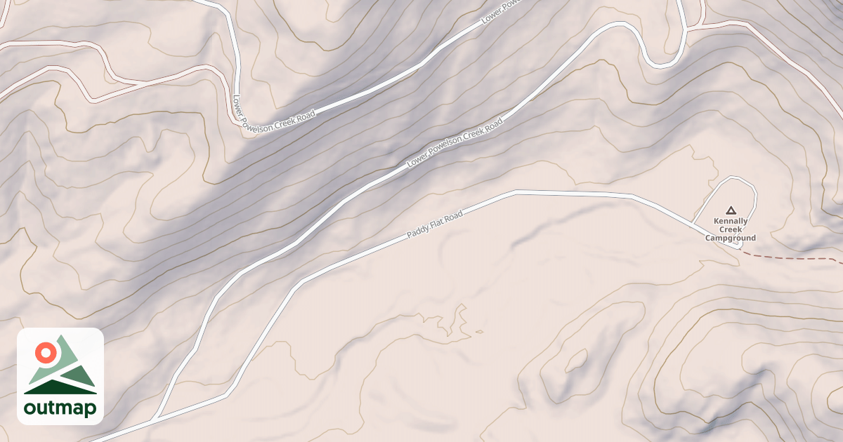 Map of EAST FORK POWELSON