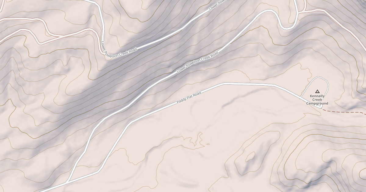 Map preview of EAST FORK POWELSON